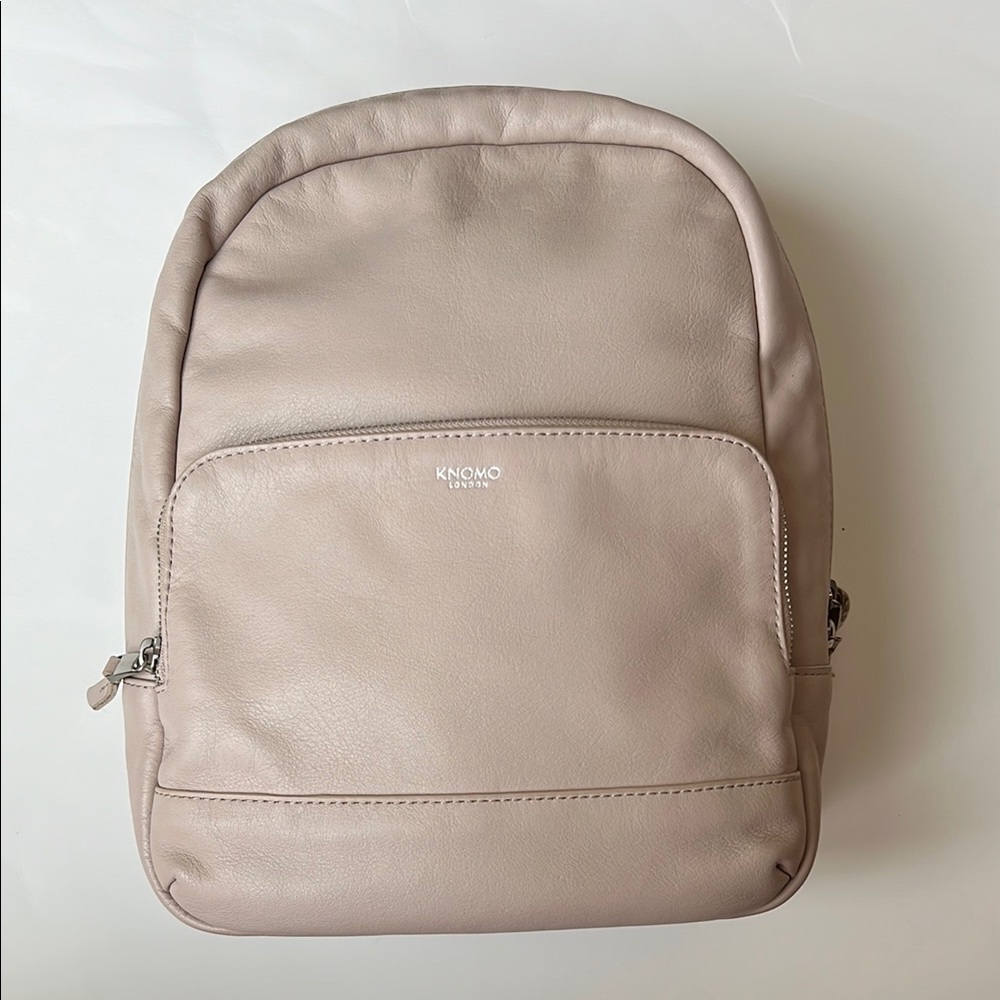 Knomo London Mini Mount Leather 10" Backpack Concrete - Picture 2 of 13